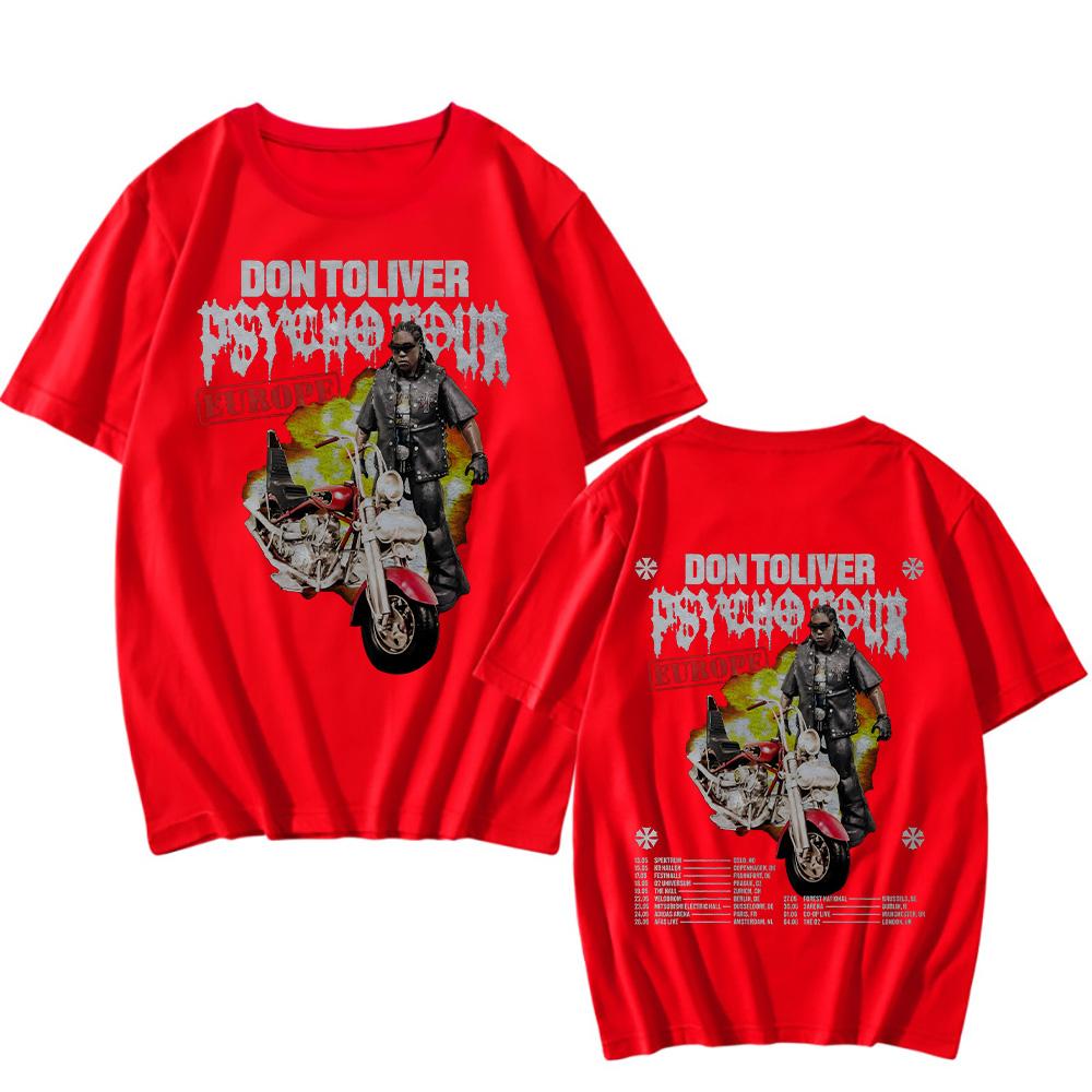 Don Toliver Tour 2025 Tshirts Rapper Don Toliver Hip Hop T-shirt New Women/Men Punk Y2K Tee-shirt Vintage Short Sleeve Cotton Streetwear