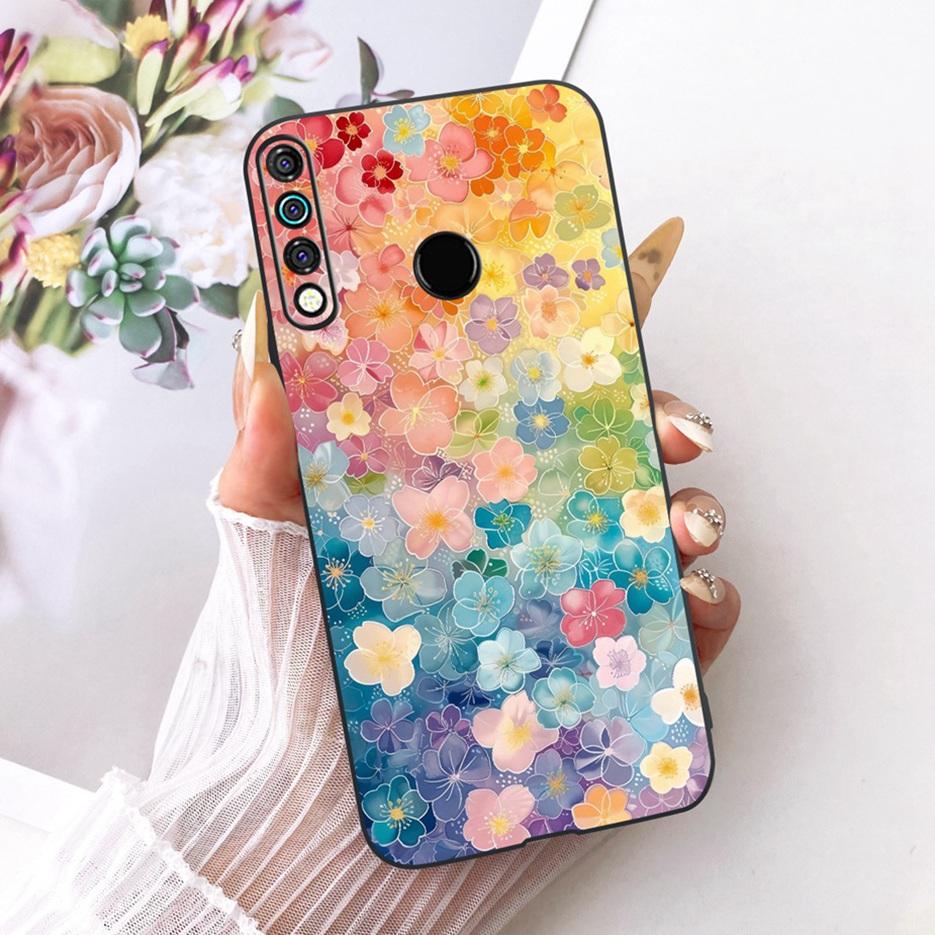For Tecno Spark 4 Case KC8 Luxury Flowers Butterfly Painted Cover Soft Silicone Case For Tecno Camon 12 Camon12 CC7S Spark4 Bags