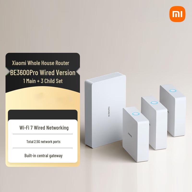 

Xiaomi BE3600Pro Whole-House Wired Wi-Fi 7 Mesh System