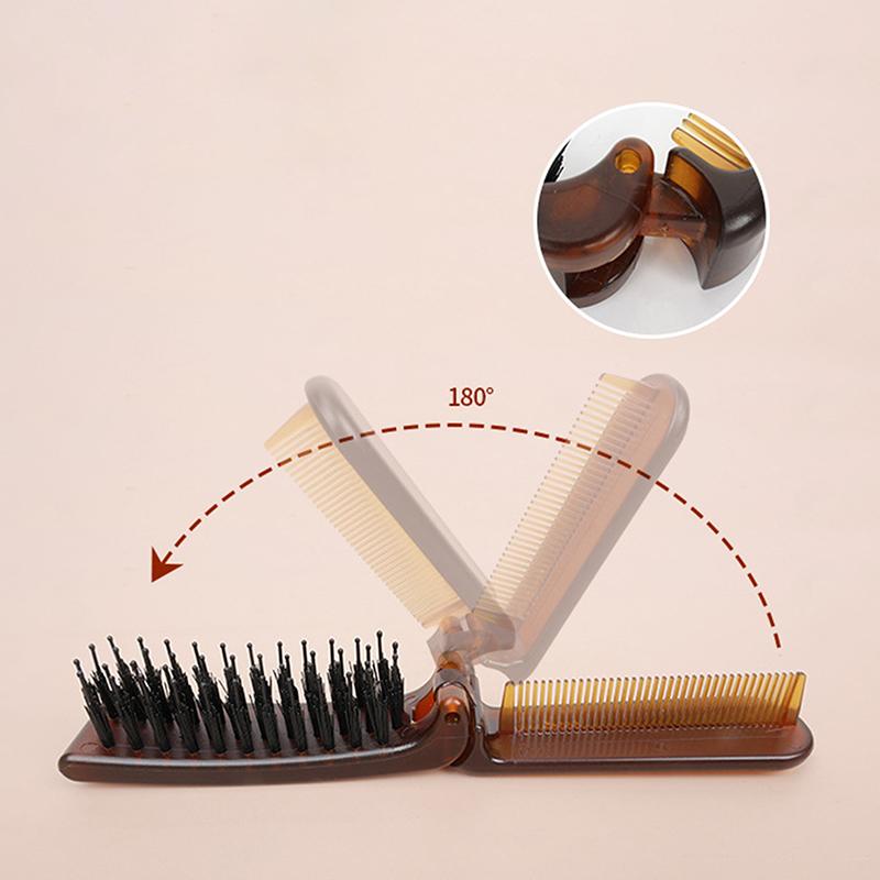 

Складная 2-в-1 портативная расческа-щетка для волос, массажер, дорожные расчески, двухсторонние массажные аксессуары для укладки волос