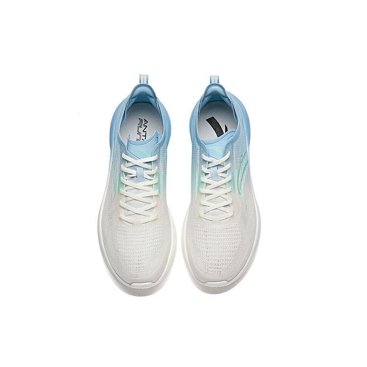 Anta Hydrogen Run 3 Comfortable Shock Absorption Non-Slip Wear-Resistant Breathable Low-Top Running Shoes Men Running Shoes White Blue 112235540S-7