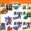 Transforming Car Robot Mech Action Figure Toy Cartoon Collectible With Puzzle Assembly Plastic Material