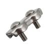 Stainless Steel Heavy Duty Locking Device Aircraft Wire Cord Double Clamp Buckle