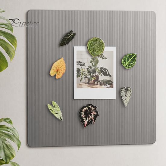 Tropical Plant Refrigerator Magnets 3D Plants Magnet, Acrylic Green Decorative Fridge Home Decor Memo Notes Photo Holder for Kitchen Office