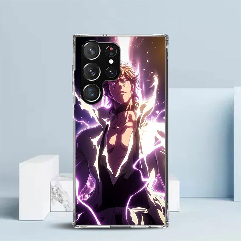 Aizen Sousuke Bleach Phone Case For Samsung Galaxy S24 S25 Edge S26 Ultra S22 S23 Plus S21 + S20 FE Soft TPU Back Cover Galaxy S