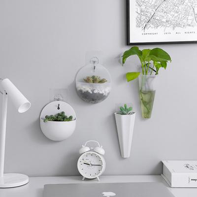 Flower Pot Wall Hanging Vase for Scindapsus Hydroponics Garden Home Decoration