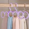 1pc Organize Your Wardrobe With 6-Hole Plastic Scarf, Tie, Underwear & Sock Hanger