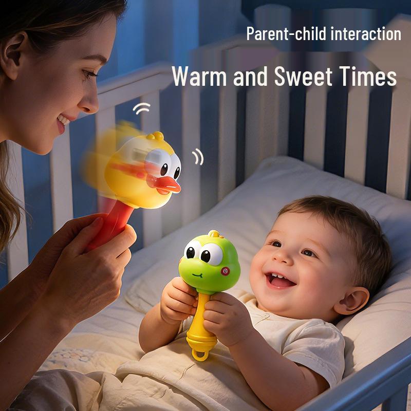 Infant Bell Rattle Toy: Dinosaur Duck Shaker for Early Education and Grasping Training