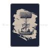 Steampunk Airship Metal Sign Wall Decor Printing Plaques Designs Home Tin Sign Poster
