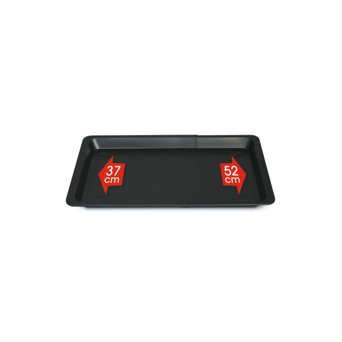 Plaque de Four - CARE + PROTECT - Extensible 37cm à 52cm - Acier Inoxydable - Antiadhésif - Universel