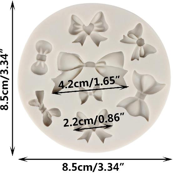 Bows Silicone Molds Bow Fondant Mold For Cake Decorating Cupcake Topper Candy Chocolate Gum Paste Polymer Clay