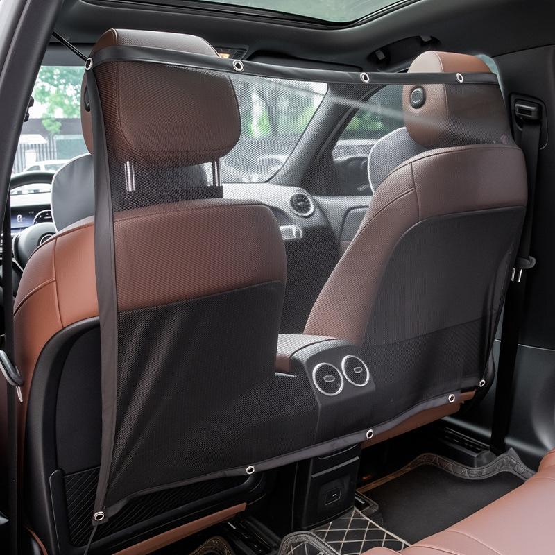Car Dog Barrier Truck Pet Net Guard Back Seat Cargo Area Isolation Divider Vehicle Safety Mesh Protector for Dogs Cats Travel
