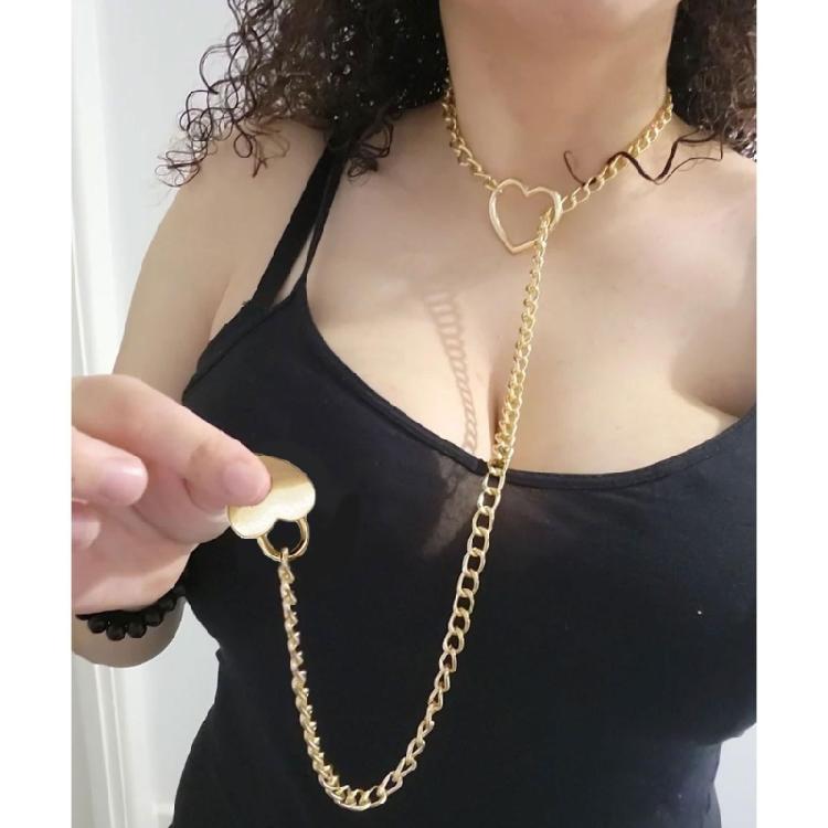 Love Heart Pendant Necklace Simple Long Slip Chain Necklace for Women Silver Color Clavicle Chain Fashion Jewelry Gift