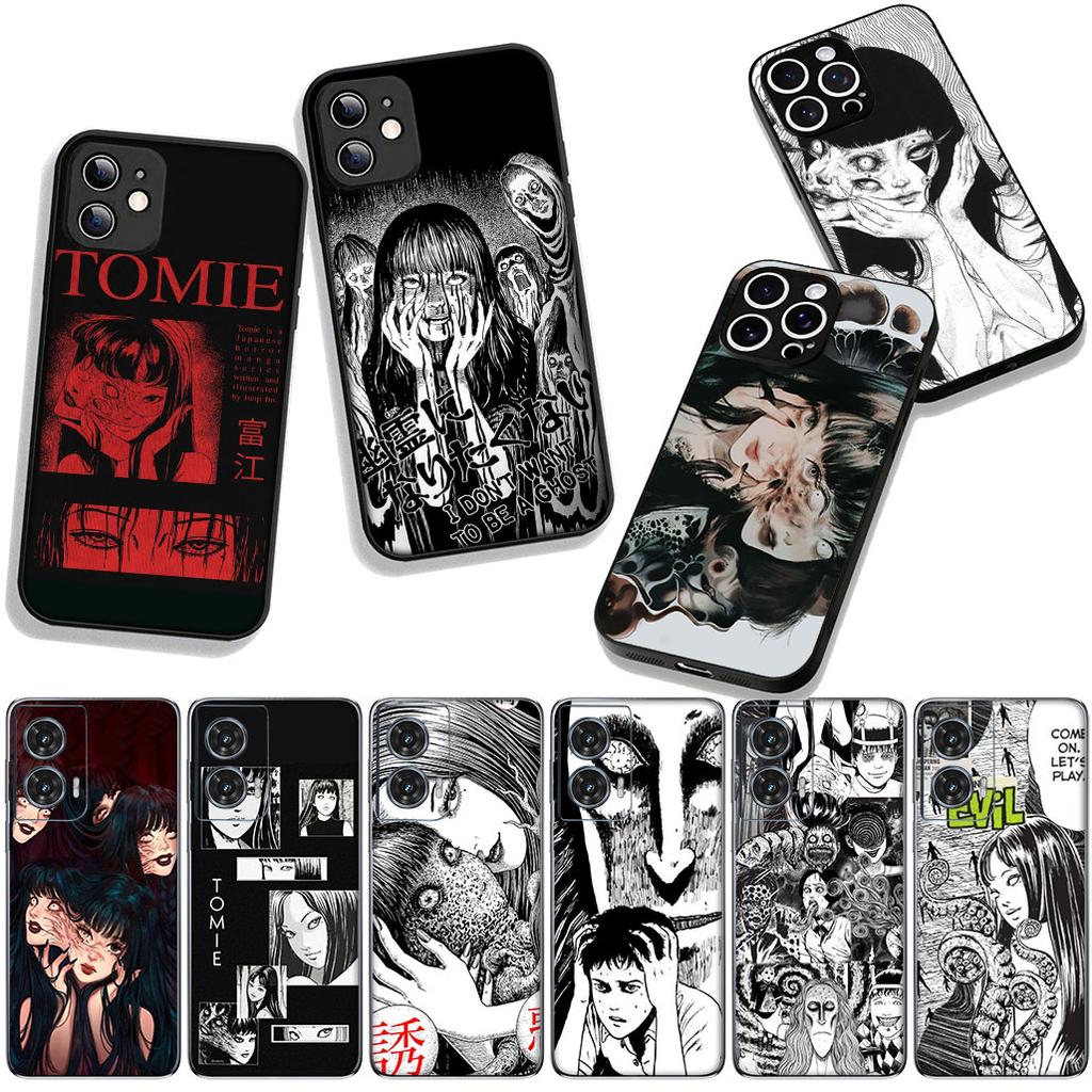 for Samsung Galaxy A36 A17 A26 A07 A35 A54 A53 A13 A33 A34 S8 S9 S20 S21 FE S10 Plus Phone Cover Case Wallpaper Junji Tomie Ito