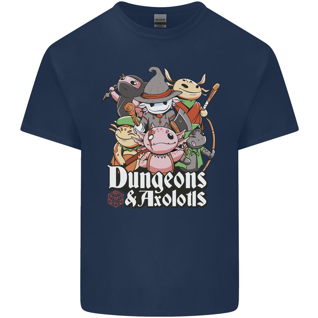 Dungeons Axolotl Role Play Games RPG Unisexs Light Cotton TShirt