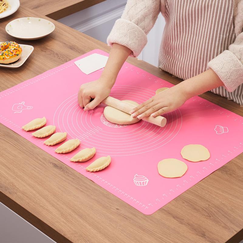 Silicone Baking Mat Thicken Pizza Dough Maker Pastry Kitchen Gadgets Cooking Tools Utensils Bakeware Kneading Accessories