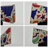 Used Saint Laurent | Rare Pattern [Appraised] Fragment Case | Geometric Pattern | Colorful | Coin Case | Card Case