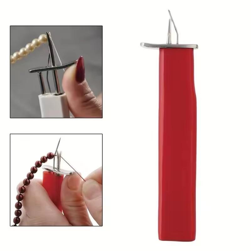 Nudador de Hilo para Abalorios Herramienta para Hacer Nudos en Perlas de Abalorios Agujas de Tejer Joyería Pulsera DIY Fabricación