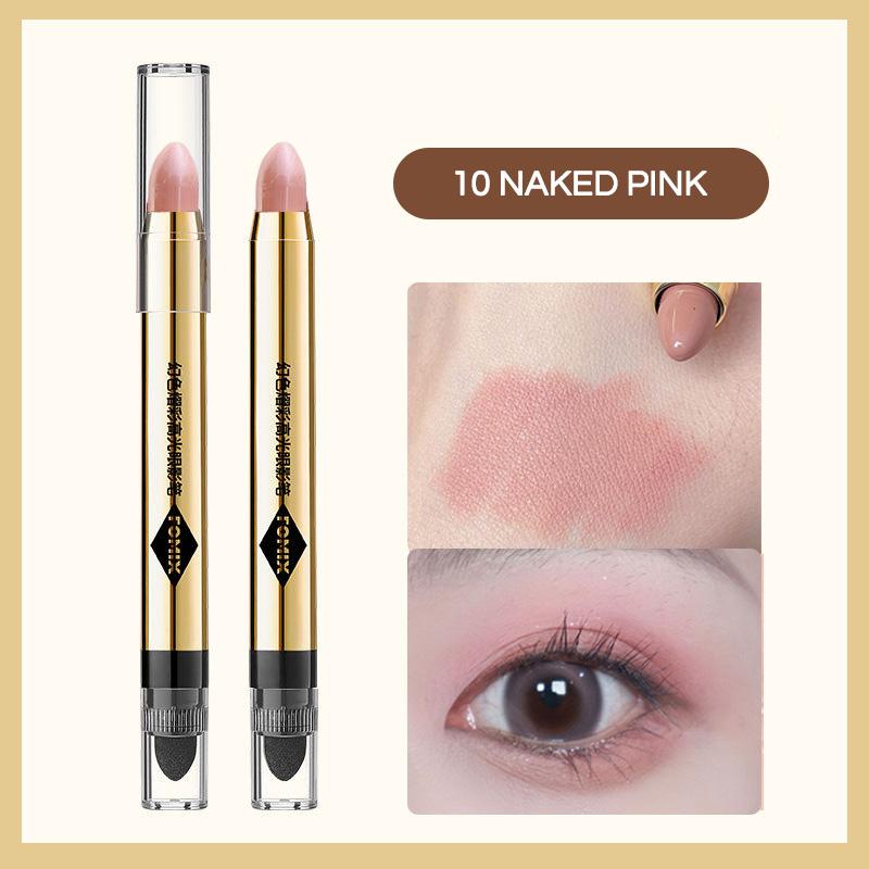 FOMIX Highlight Eyeshadow Pen Double-ended Eyeshadow Stick With Pearlescent Shimmer To Contour And Brighten