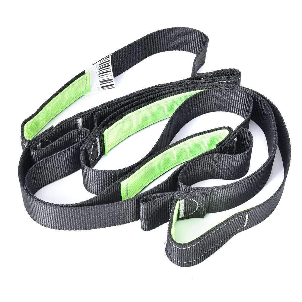 Utomhus Hängande Repstege Platt Steg Uppstigningsrem för Bergsklättring Klippklättring