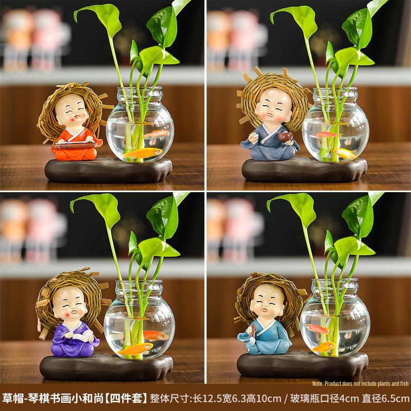 Creative Little Monk Desktop Ornaments for Home and Office Decor