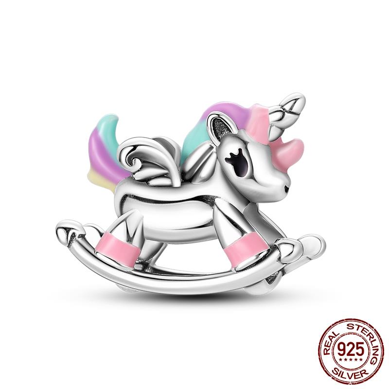 925 Silver Moments Keychain Charm Fit Original Silver Beade Ladies Gift