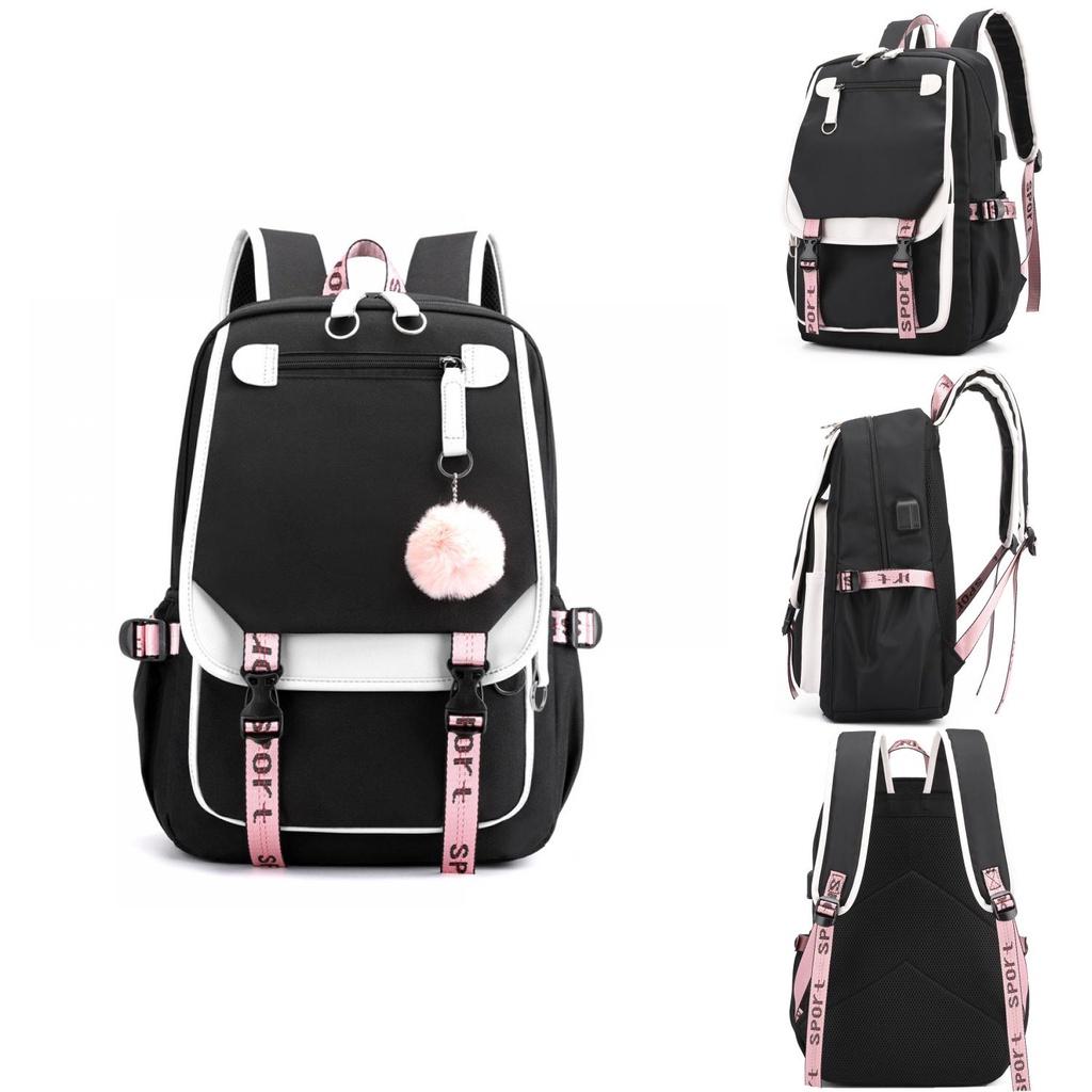 Stitch Cartoon Backpack For Boys Girls With Usb Charge Port