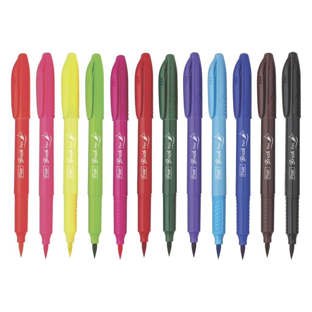 Flair Creative Brush Pens Set Of 1 Multicolor Flexible Tip For Calligraphy Lettering Drawing And Art Coloring