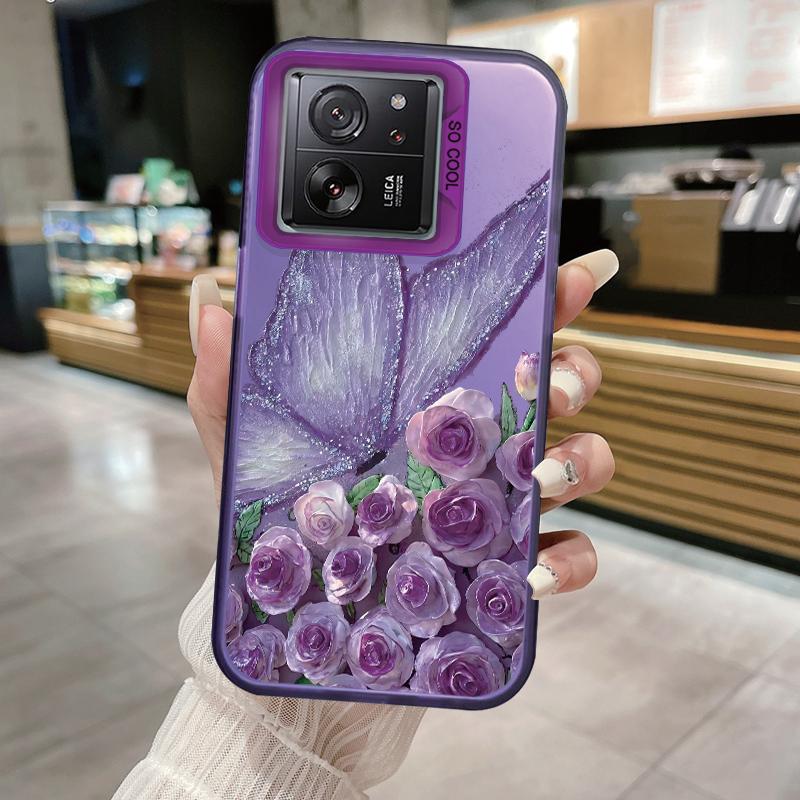 

Чехлы с бабочками для Xiaomi Mi 11 Lite 5G NE 13T Pro 14T Poco X3 Pro NFC Poco C65 M6 C55 C40 M5S PRO X6 X5 C61 C75 X7 Poco X7 5G белый