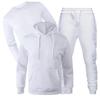 New Loose Men's Autumn and Winter Fleece Sweater Sweatpants Three-piece Casual Sports Long-sleeved Set