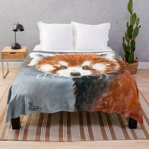 Cute raccoon blanket flannel blanket bedroom thermal blanket portable travel blanket