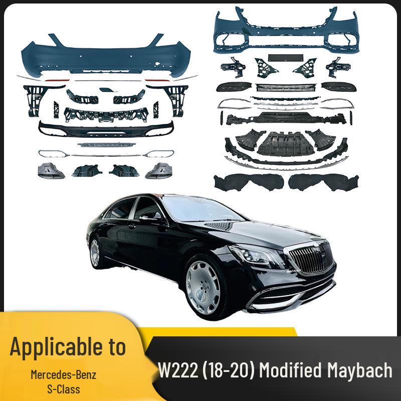 Mercedes S-Class W222 2018-2020 Grille Hood Modification to Maybach AMG S63/S65