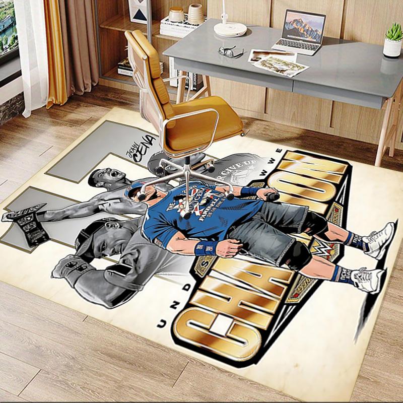 Wwe Champion'S Pride Carpet For Playroom Bedroom Living Room Sofa Home Decorkids Game Area Rug Nonslip Floor Mat