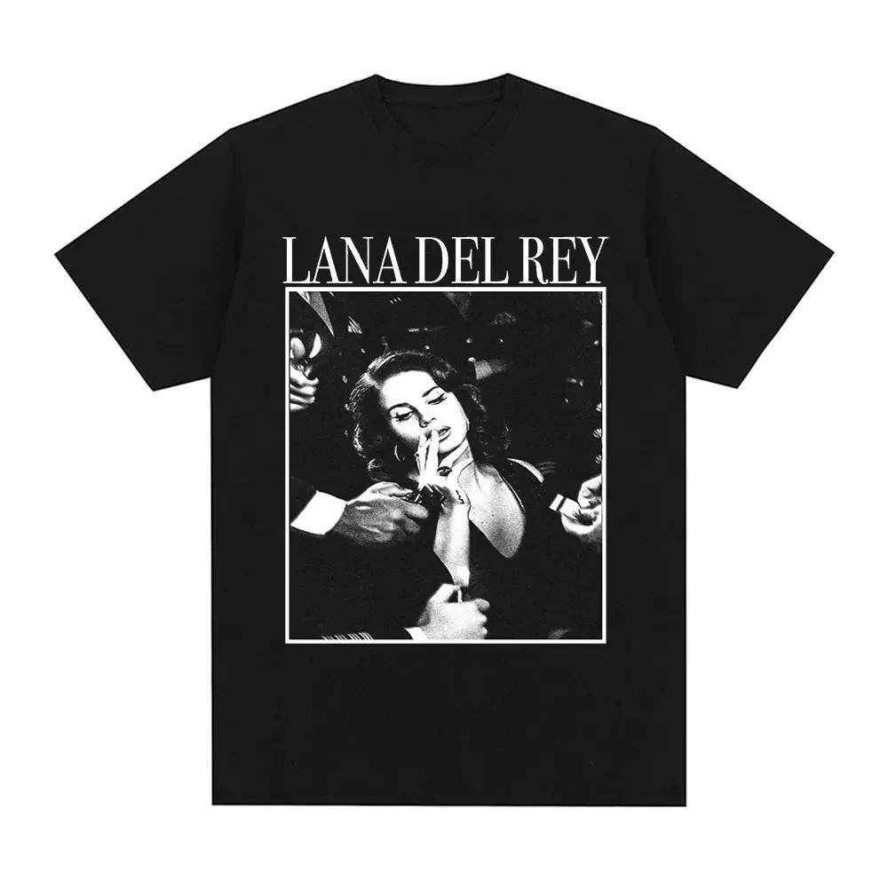 Singer Lana Del Rey T Shirt Ultraviolence Music Album Tshirt Unisex Wounisex Hip Hop Vintage Short Sleeve T Shirts Gothic Streetwear
