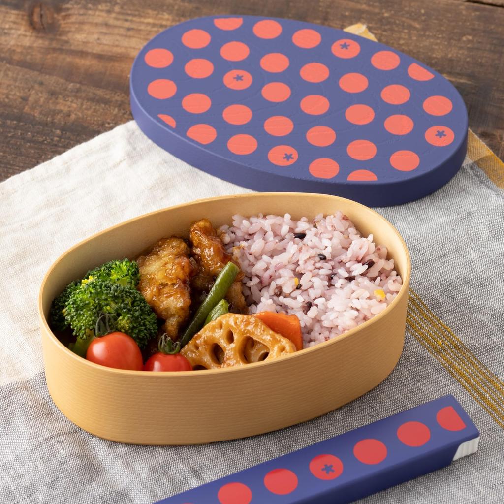 Maebata Kamawanu Oval Lunch Cherry 475ml Box, Tomato, (53096)