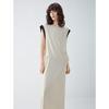 ELLE Faux Two-Piece Patchwork A-line Dress