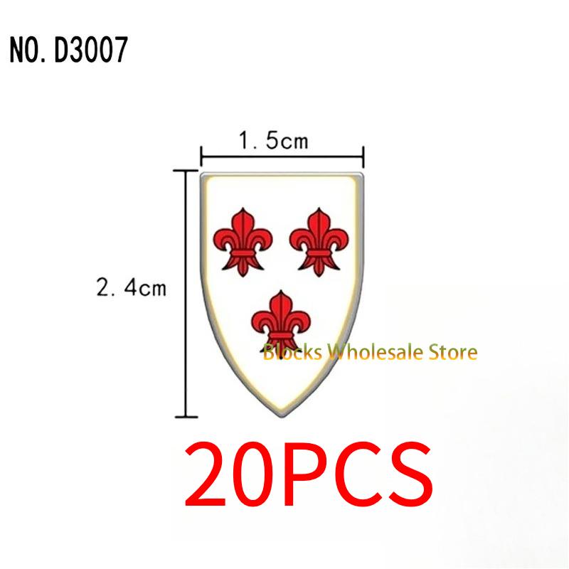 Medieval Military Castle Knight Building Blocks - King Figures with Helmet Armor and Weapon Accessories