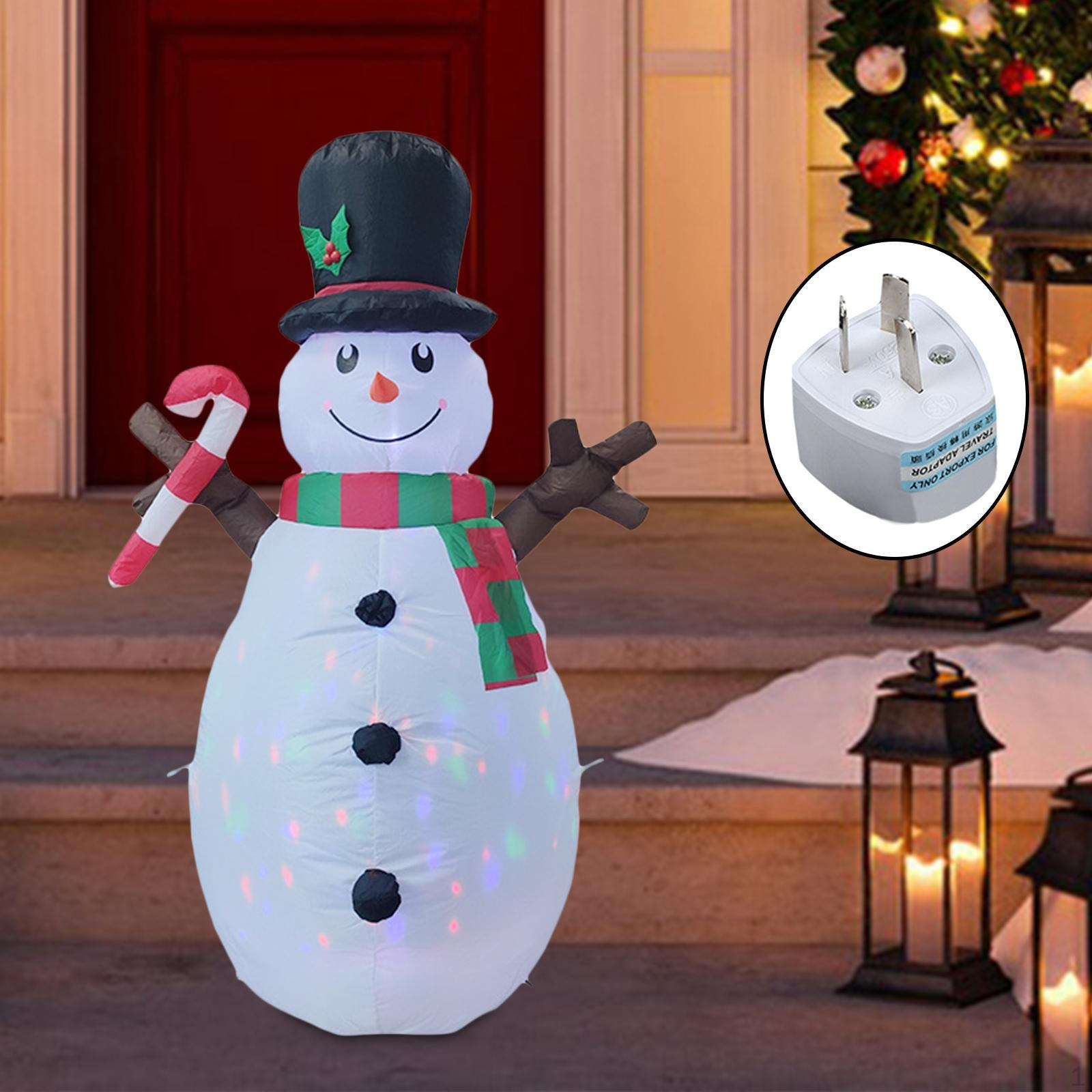 

Christmas Inflatable Snowman Blow up with LED Lights Outdoor Decor Inflatables for