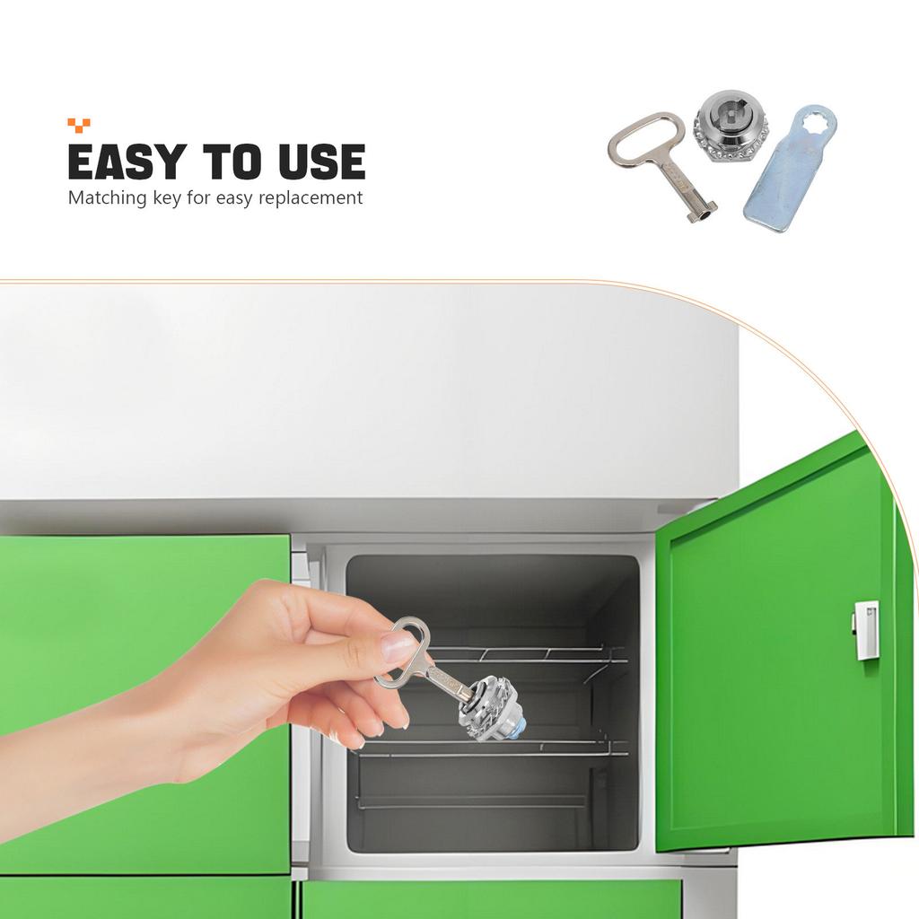 Zinc Alloy Lock Electric Meter Gas Cabinet Box Latch Security Hardware Key Trash Can Silver Water Hose Key