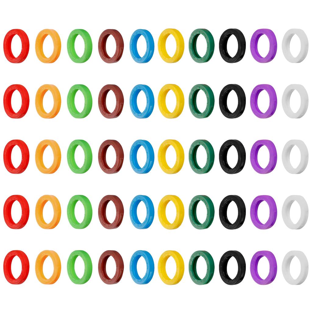 10–50 Stück Schlüsselabdeckungen aus hohlem Gummi, Schlüsselkappen, elastische Schlüsselkennungsabdeckungen, weiche Silikon-Schlüsselschutzmarker, Schlüsselzubehör
