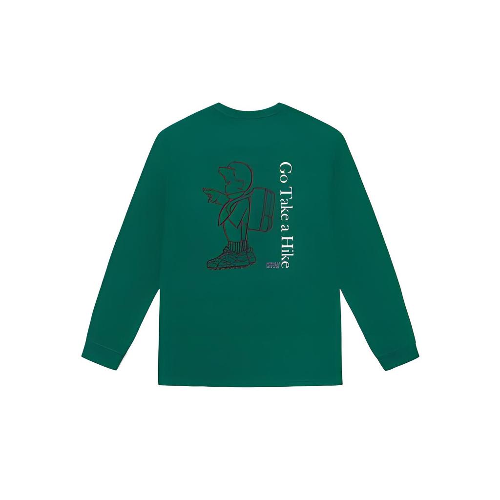 Vans X Gramicci Comfortable Breathable Soft Skin-Friendly Long Sleeve T-Shirt Unisex Tops Green VN0002DMEGR