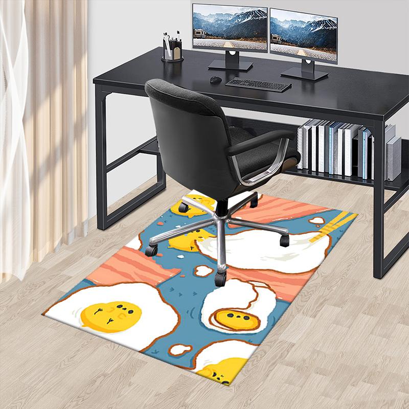 

1pc Gudetama Anime Cartoon Design Office Chair Mat - Non-Slip Carpet for Home Decor, Suitable for All Seasons, Perfect Gift Idea.A067 60cm by 90cm