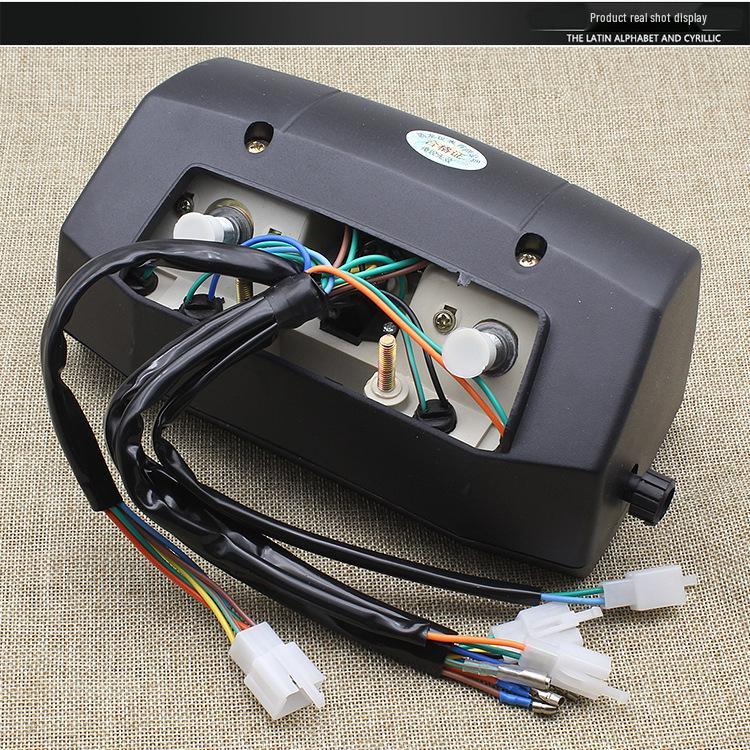 WY125-A-C-F Motorcycle Instrument Cluster for Wuyang - Mechanical-Electronic, Compatible with Oil Level & Mileage Meter