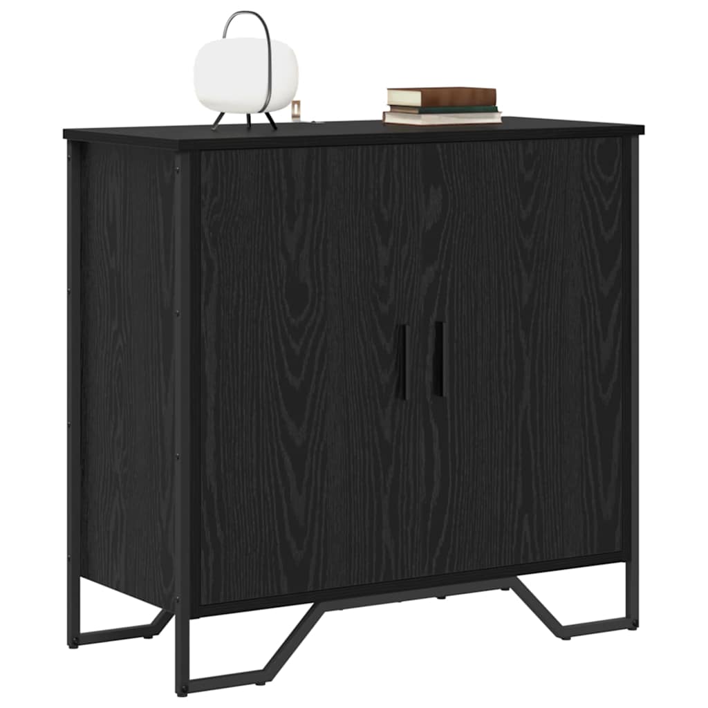 Sideboard Black Oak Effect 78 x 35 x 74.5 cm