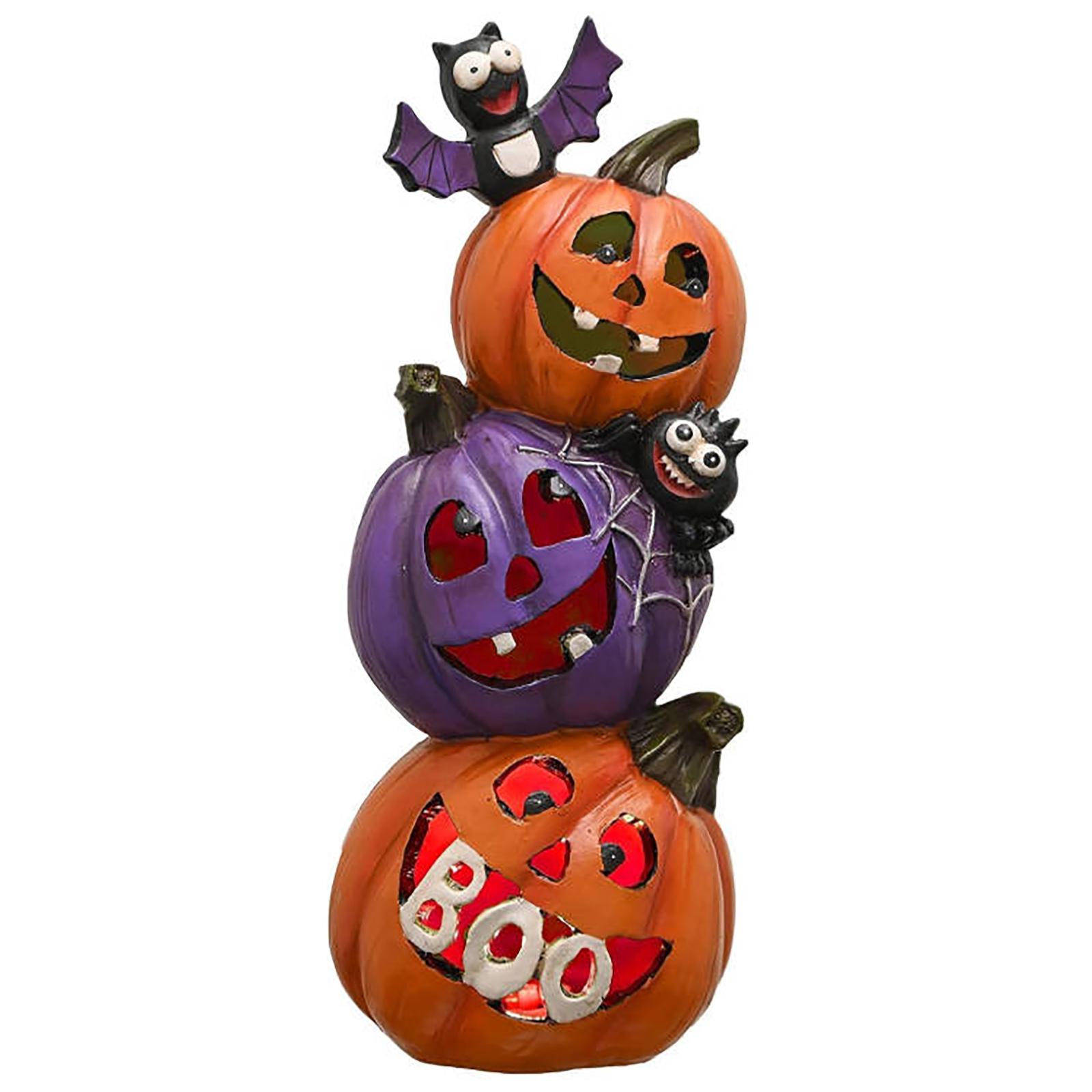

Halloween Party Resin Crafts Cute Decorative Ornaments Funny Pumpkin Resin Ornaments One Size