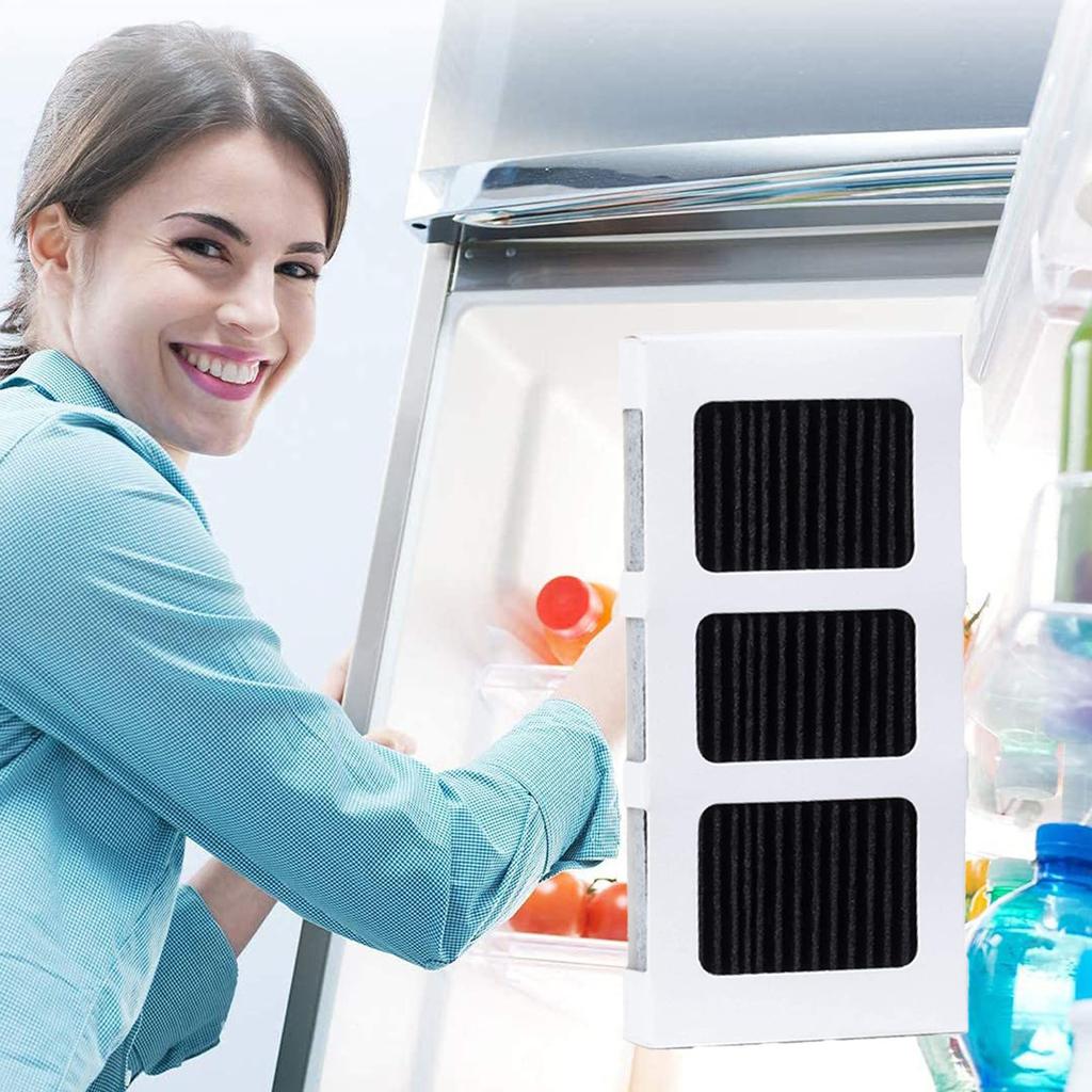 4Pcs Refrigerator Air Filter Replacement Activated Carbon Highly Effective Air Purifying Filter