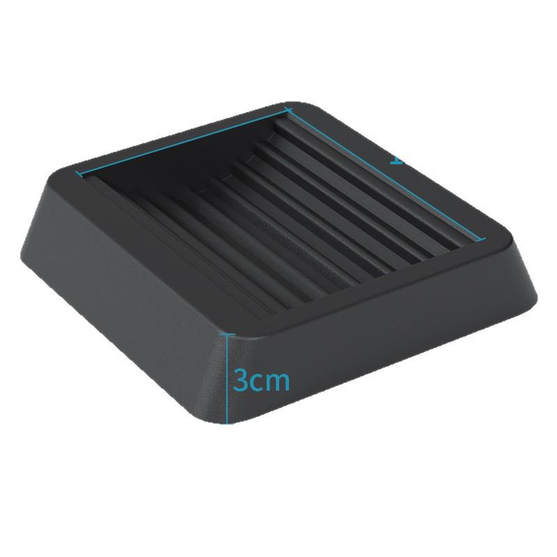 Maßgeschneiderte rutschfeste, verschleißfeste Rollenmatte mit Rillen zur Stuhlfixierung, Radstopper & Erhöhungsfußpolster