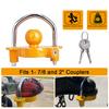 Heavy-Duty Haak Anti-Diefstal Trailer Slot, Universeel Caravan Trailer Kogelkoppeling Slot, Duurzaam Trekken Beveiligingsaccessoire