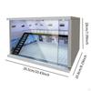 1/64 1/36 1/32 Scale Car Display Unit Acrylic Parking Space with LED Illumination for Collectors