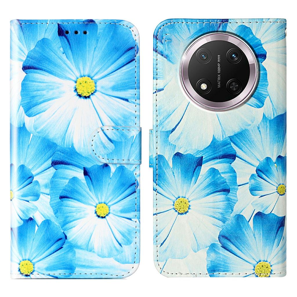 Stand Case for Honor X9c 5G/Magic7 Lite 5G/X60 Pro 5G Cover Marble Painted Leather Wallet Phone Shell